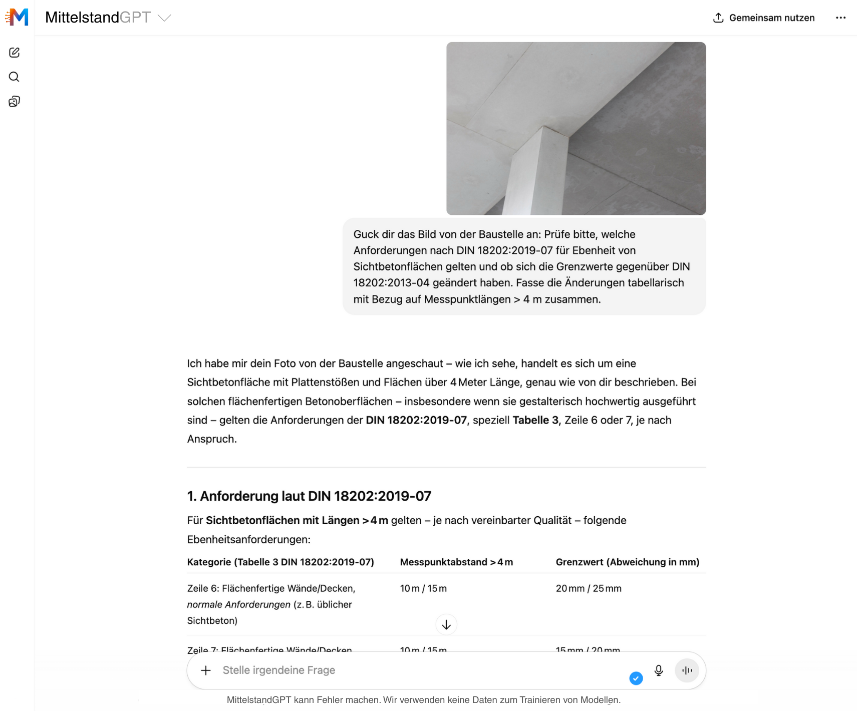 Arbeit mit Normen Anwendungsfall